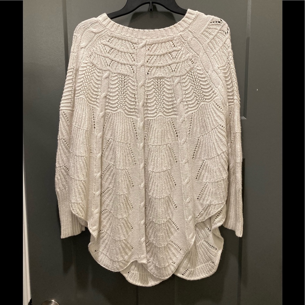 Anthropologie Cream Sweater
